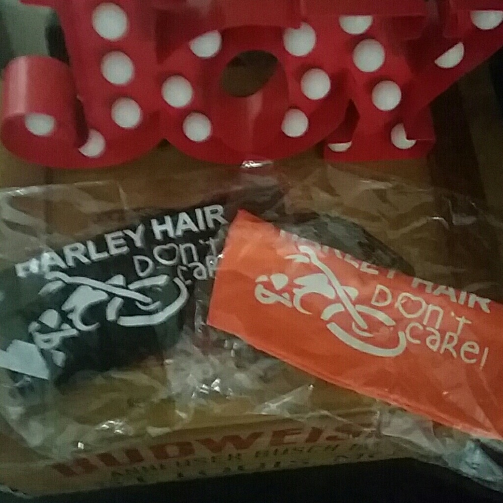 Last One* Orange Harley Hair Headband NWT - Picture 3 of 3